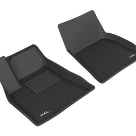 3D MAXpider 2012-2014 Tesla Model S Kagu 1st Row Floormat - Black L1TL00011509