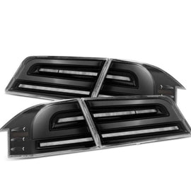 AlphaRex 12-21 Tesla Model S LUXX-Series LED Tail Lights - Alpha-Black 601110 *Discontinued