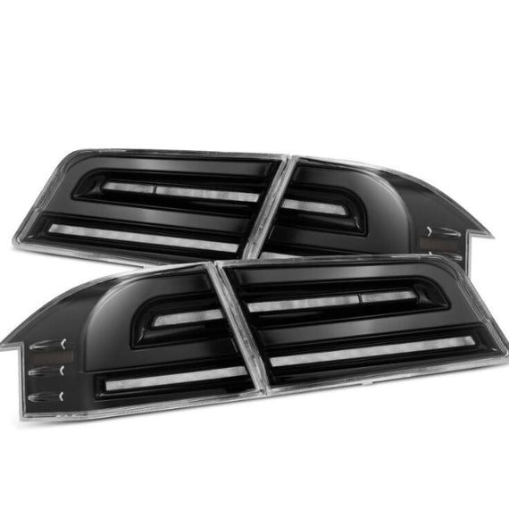 AlphaRex 12-21 Tesla Model S LUXX-Series LED Tail Lights - Alpha-Black 601110 *Discontinued