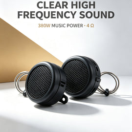 Car Audio Tweeter 380W High Frequency Car Stereo Speaker With Mount Bracket  Clear Sound Modified Loudspeaker