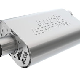 Borla 11-15 Chevy Camaro Stainless Steel Oval S-Type 2.5in Inlet/Outlet Crate Exhaust Muffler 400944
