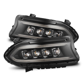 AlphaRex 15-23 Dodge Charger NOVA-Series LED Proj Headlights Blk w/Activtn Light & Seq.Sig / SB DRL 880499 *Discontinued