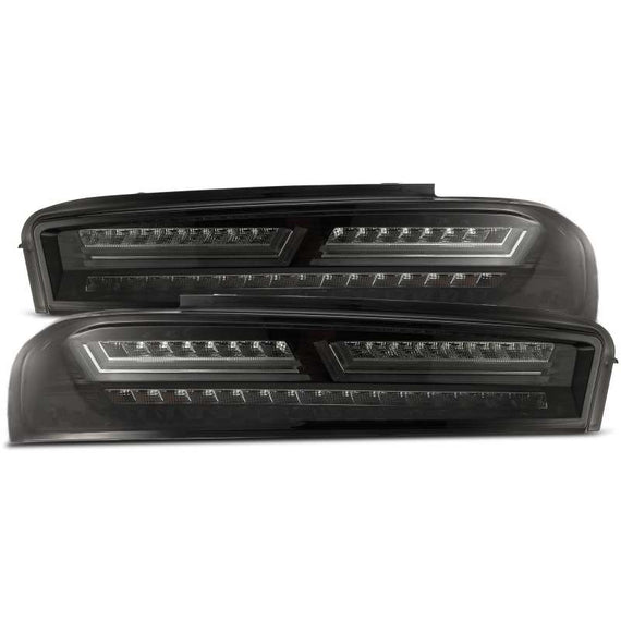 AlphaRex 16-18 Chevrolet Camaro PRO-Series LED Tail Lights Jet Black 610010 *Discontinued