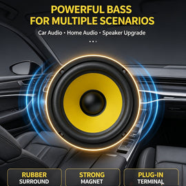 4 5 6.5 8 10 12 Inch Car Subwoofer Speaker  Heavy Bass Audio Loudspeaker For Car Stereo Modification