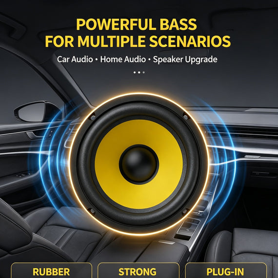 4 5 6.5 8 10 12 Inch Car Subwoofer Speaker  Heavy Bass Audio Loudspeaker For Car Stereo Modification