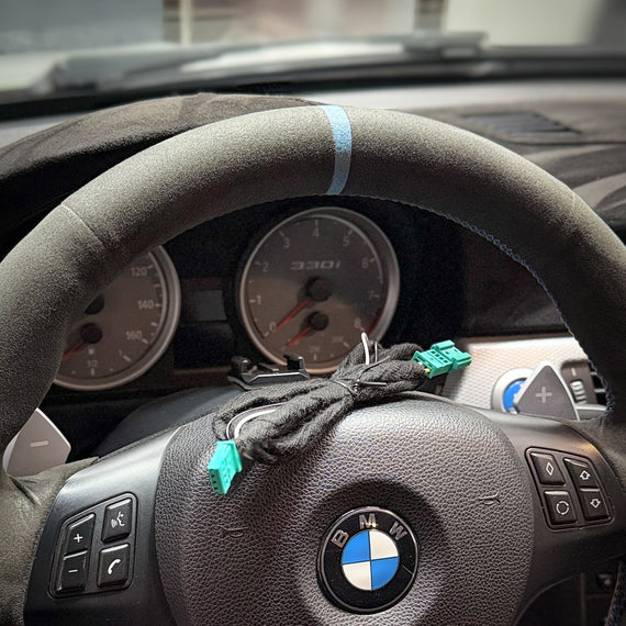 BMW 1 & 3 Series Paddle Shifter Retrofit Wiring Harness (2-Pin) – Fits E81 E82 E87 E88 E90 E91 E92 E93 | 325i 328i 330i 335i M3
