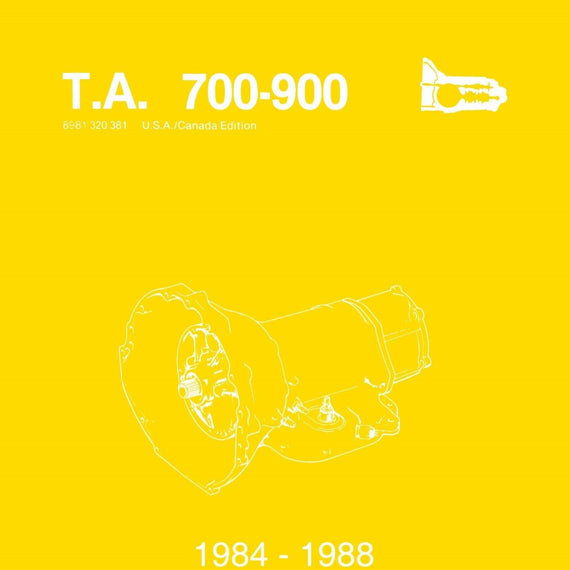 Detroit Iron - 1984 - 1988 Jeep 700 / 900 Series Transmission Component Service Manual