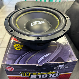 Audio Legion S1810 10" Subwoofer Dual 4 Ohm - High Output Bass Speaker