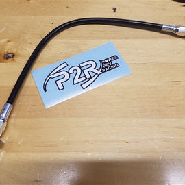 P2R 2017+ Honda Civic Type R Steel Braided Clutch Line