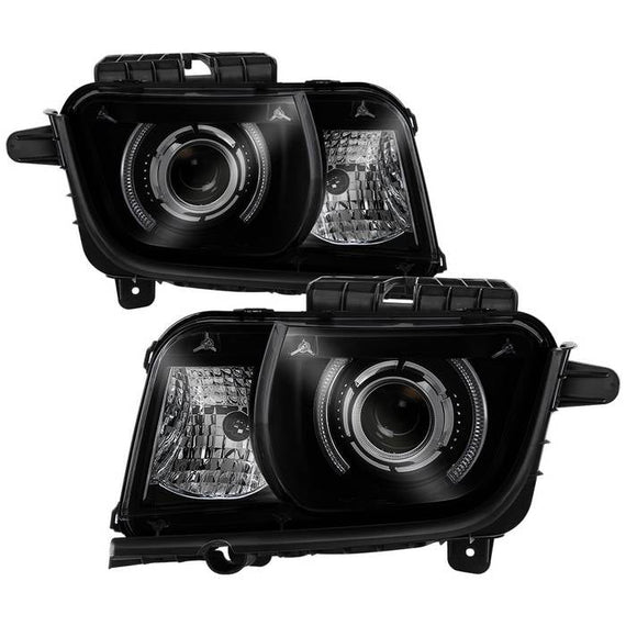 SPYDER xTune 10-13 Chevy Camaro CCFL Halo Projector Headlights - Black Smoked (PRO-JH-CCAM10-LED-BSM) 9040870