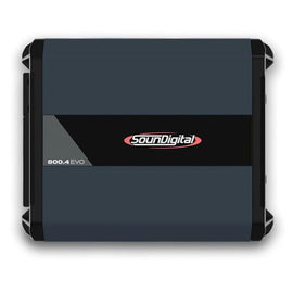 SounDigital - Car Full Range Amplifier 800 - 4 Channels 800 Watts RMS 4 Ohm -...