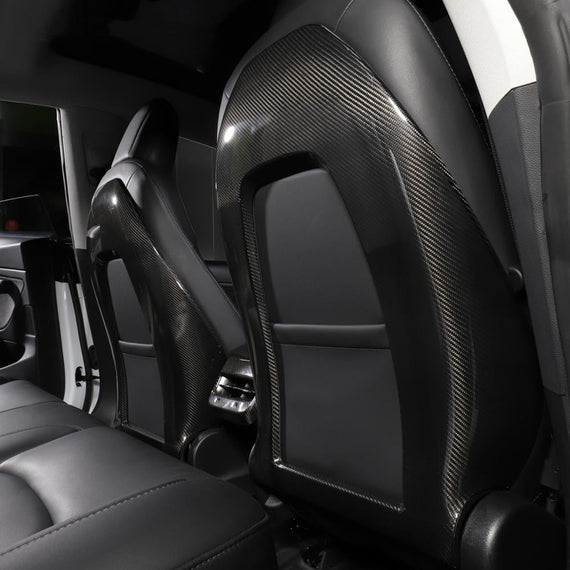 Back Seat Cover for Model 3 / Y - Real Carbon Fiber Interior Mods
